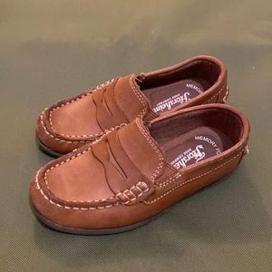 Boys 10M Brown Leather Loafer